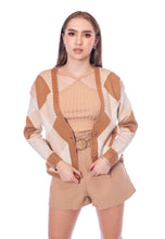 Cargar imagen en el visor de la galería, Sweater rombo para mujer
