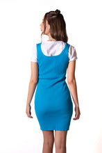 Cargar imagen en el visor de la galería, Vestido Azul Tejido Para Mujer
