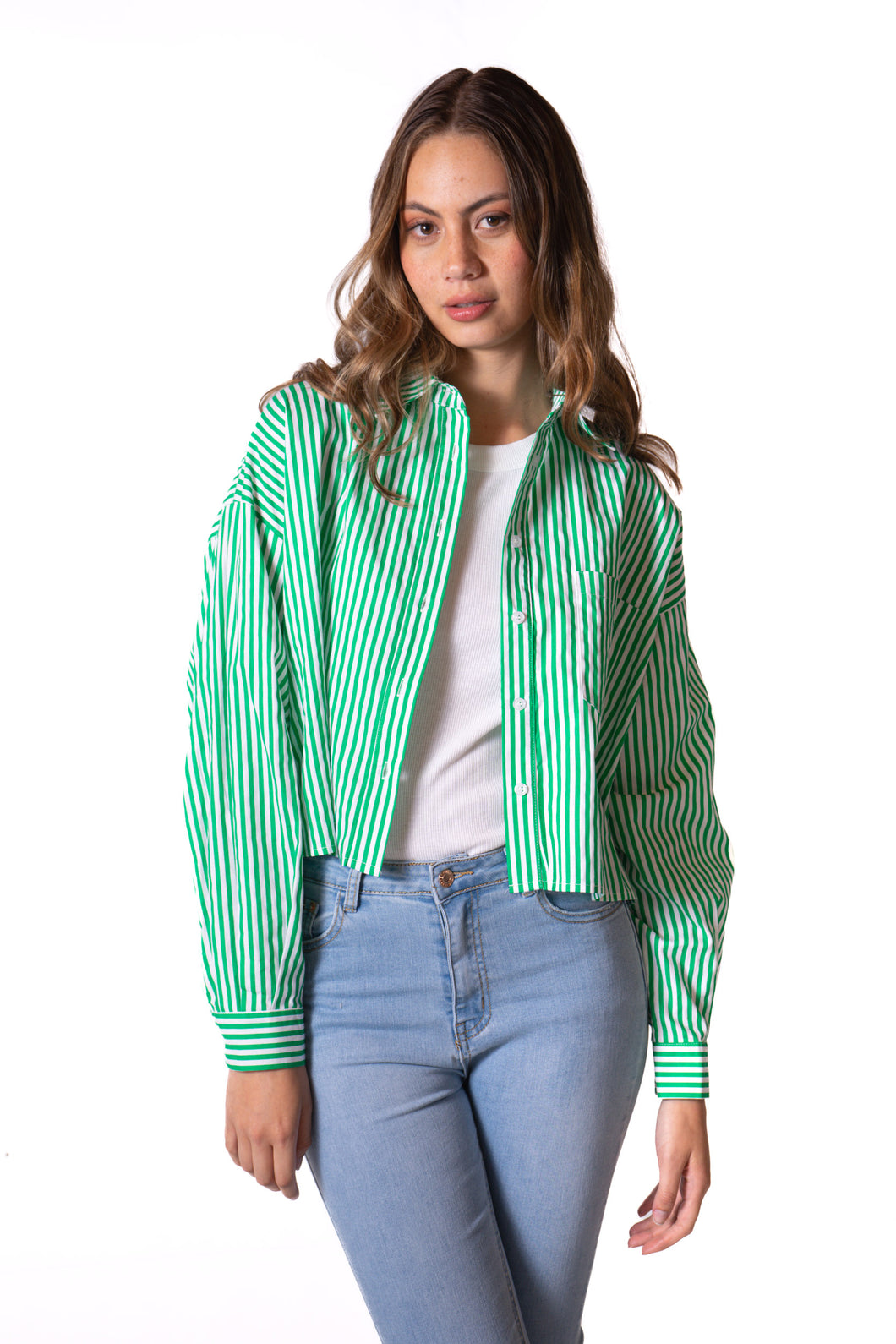 Camisa a Rayas Para Mujer
