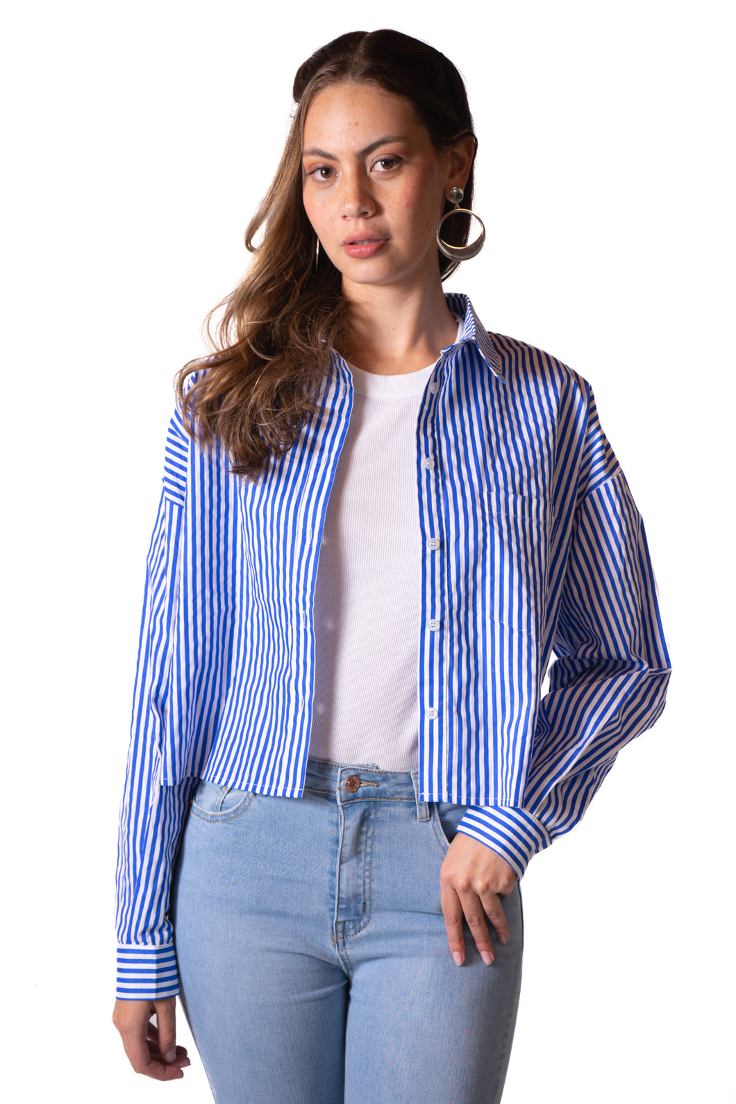 Camisa a Rayas Para Mujer