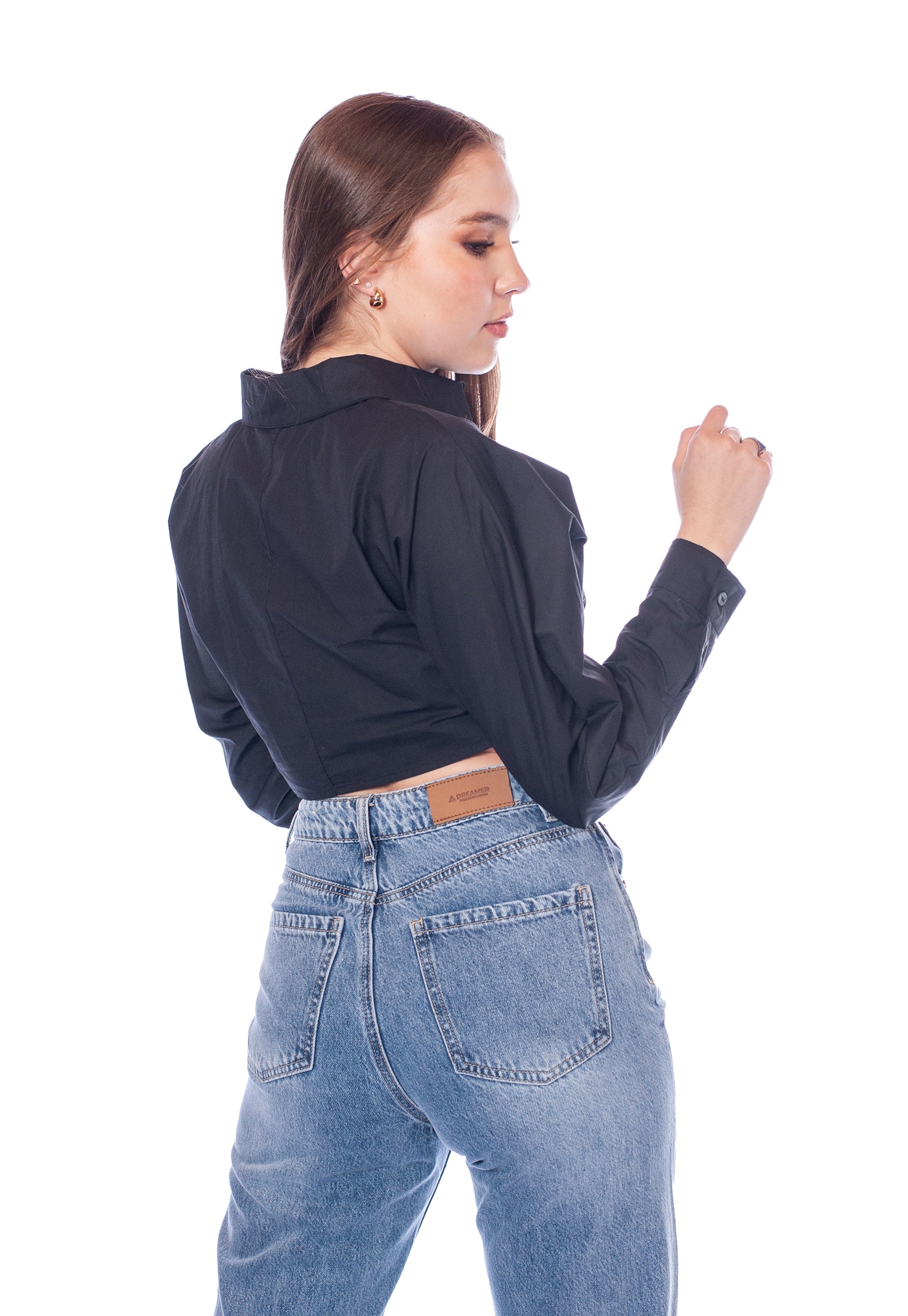 Camisa frunce para mujer
