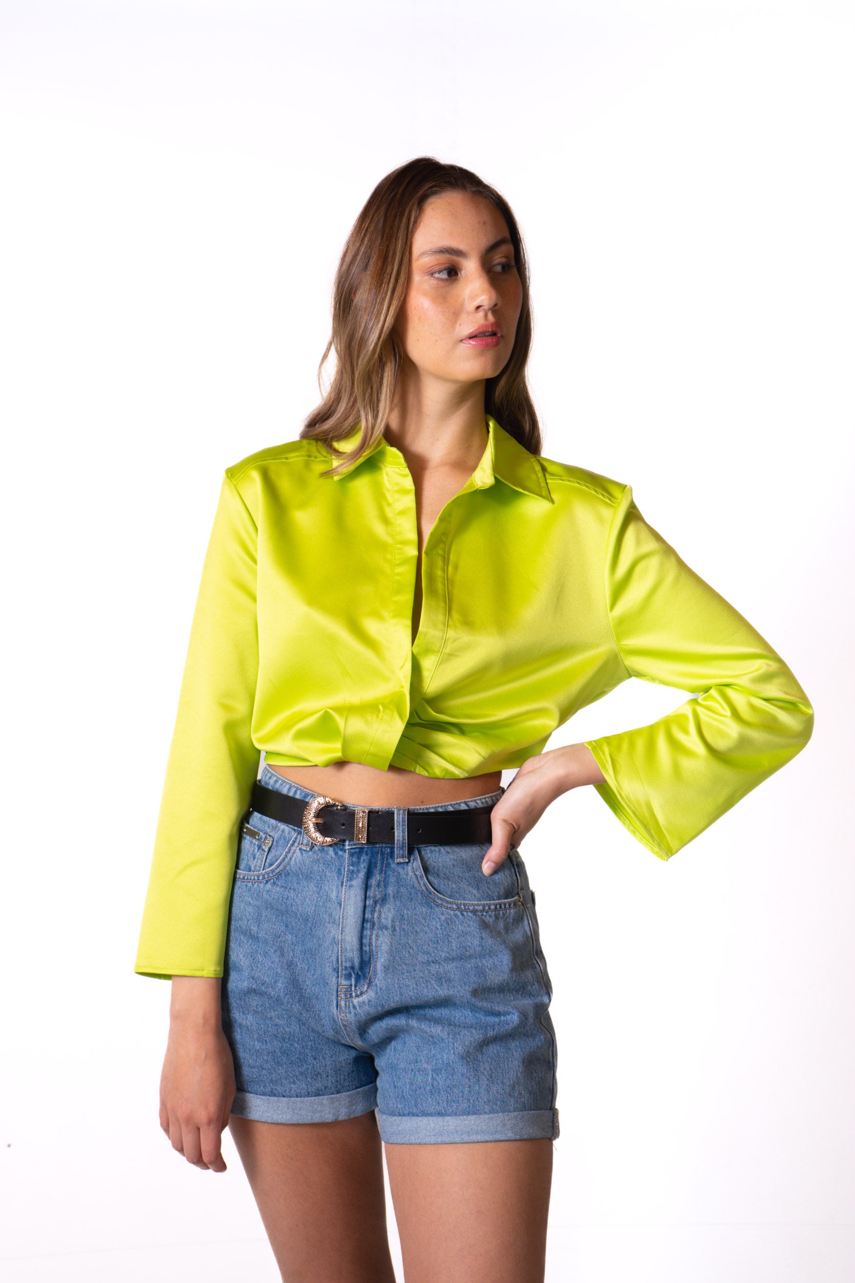 Blusa En Satín Para mujer