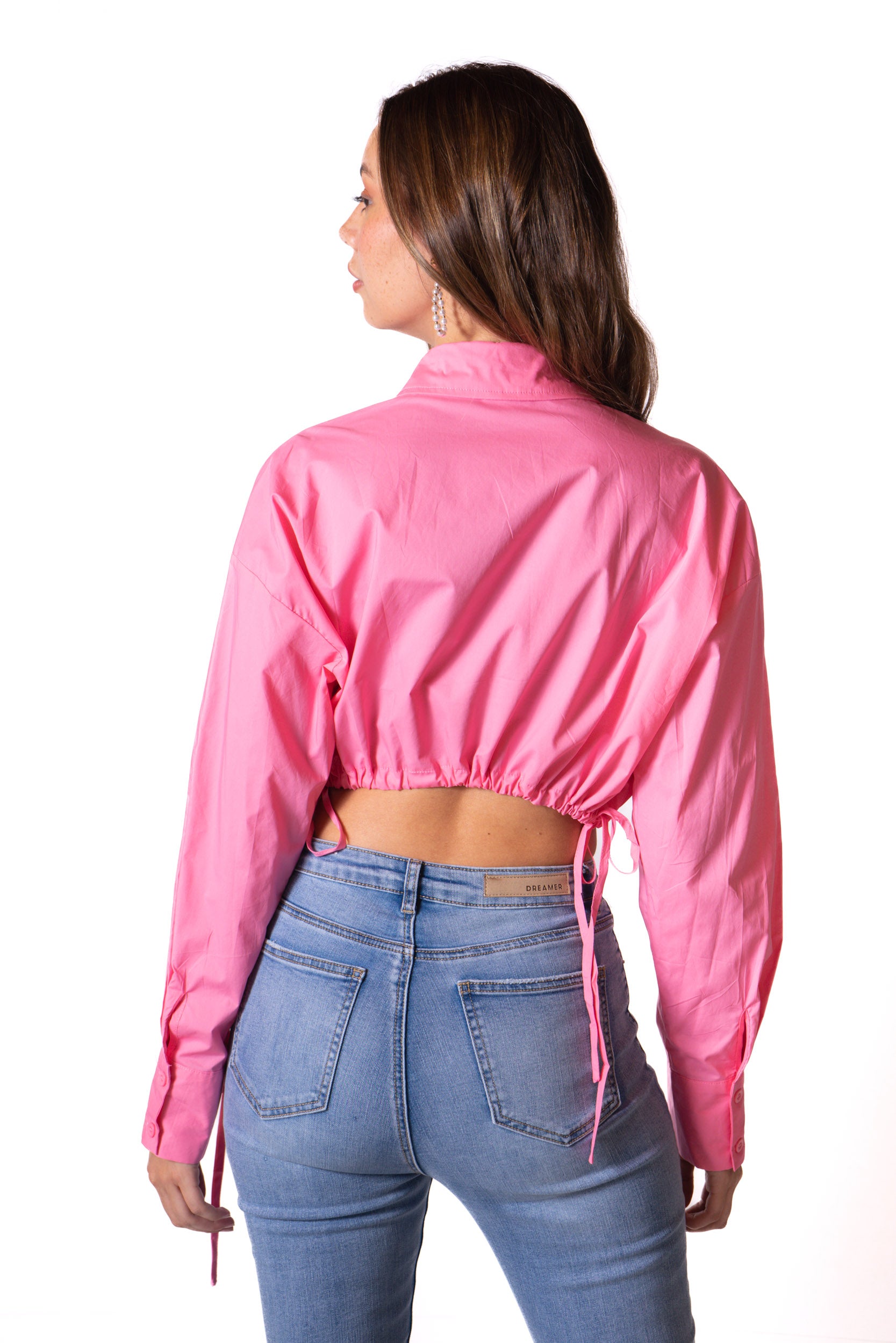 Camisa Cropped Para Mujer