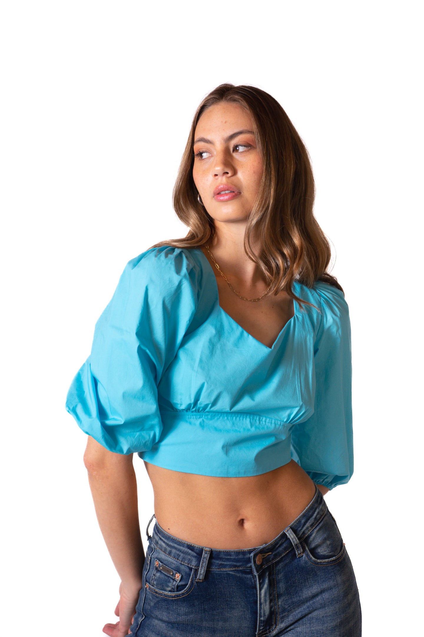 Blusa discount cuello corazon