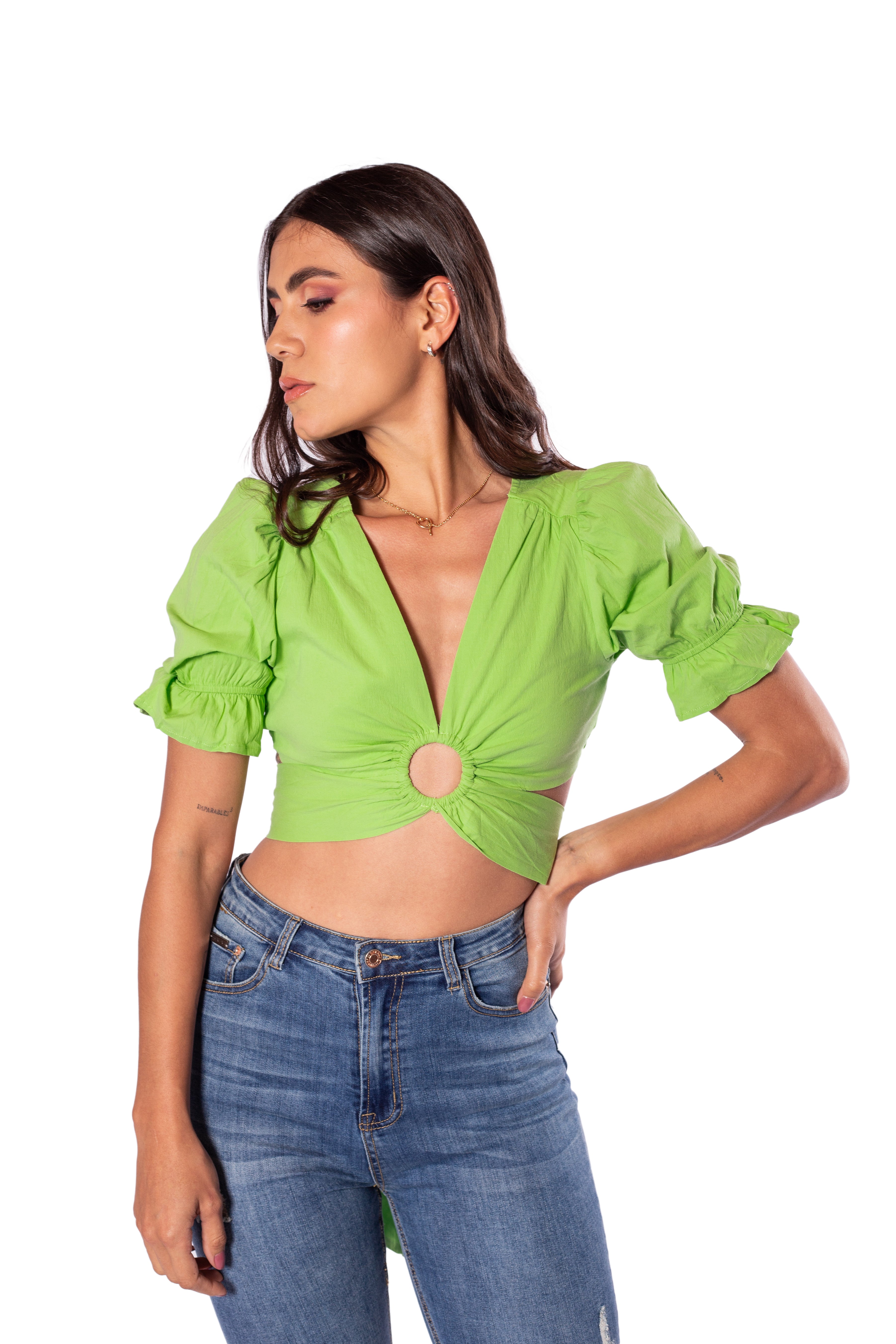 Blusa De Amarre en Espalda Para Mujer